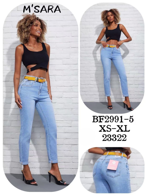 Spodnie damskie jeans Roz XS-XL, 1 Kolor .Paczka 12 szt